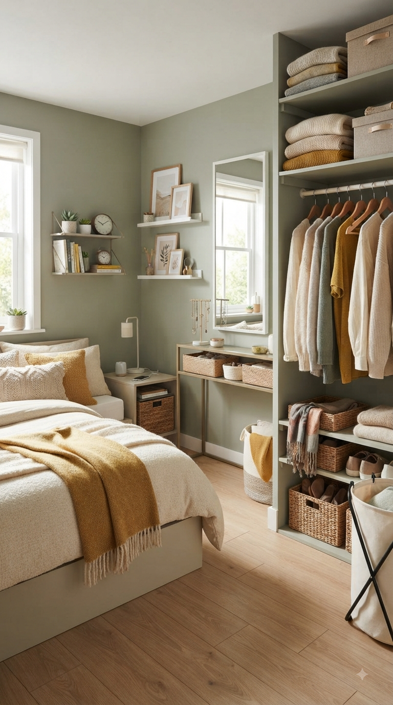 10 Small Bedroom Organization Ideas That Actually Work